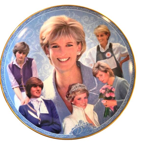Franklin Mint Princess Diana Tribute Plate, Danbury Diana The People's Princess - Picture 3 of 6